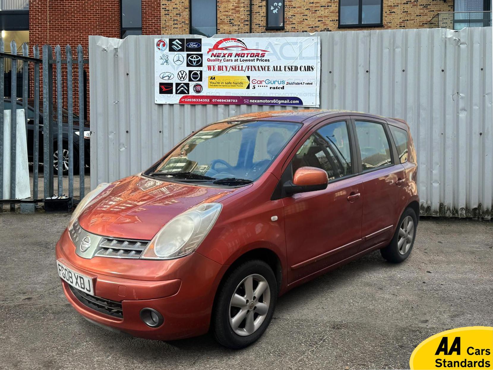 Nissan Note 1.6 16V Acenta Hatchback 5dr Petrol Auto Euro 4 (110 ps)