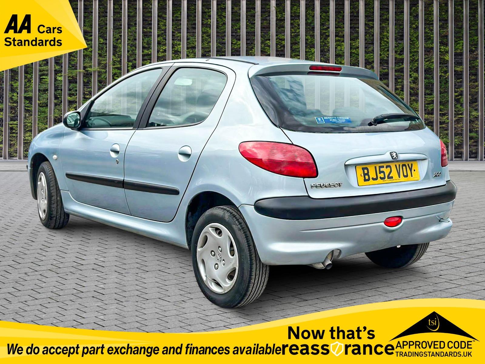 Peugeot 206 1.4 Look Hatchback 5dr Petrol Manual (a/c) (149 g/km, 75 bhp)