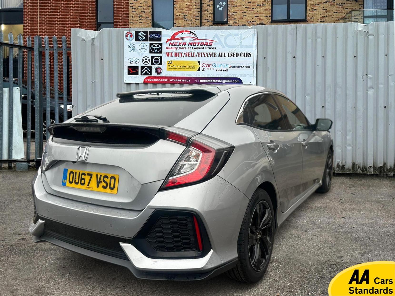 Honda Civic 1.0 VTEC Turbo SR Hatchback 5dr Petrol CVT Euro 6 (s/s) (129 ps)