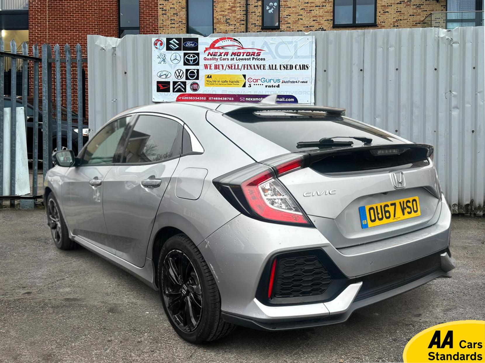 Honda Civic 1.0 VTEC Turbo SR Hatchback 5dr Petrol CVT Euro 6 (s/s) (129 ps)