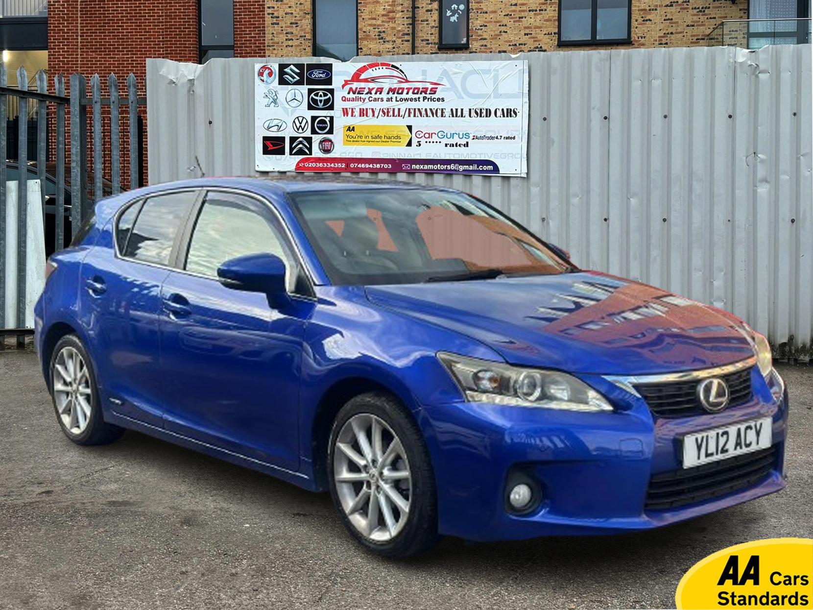 Lexus CT 1.8 200h SE-L Hatchback 5dr Petrol Hybrid CVT Euro 5 (s/s) (136 ps)