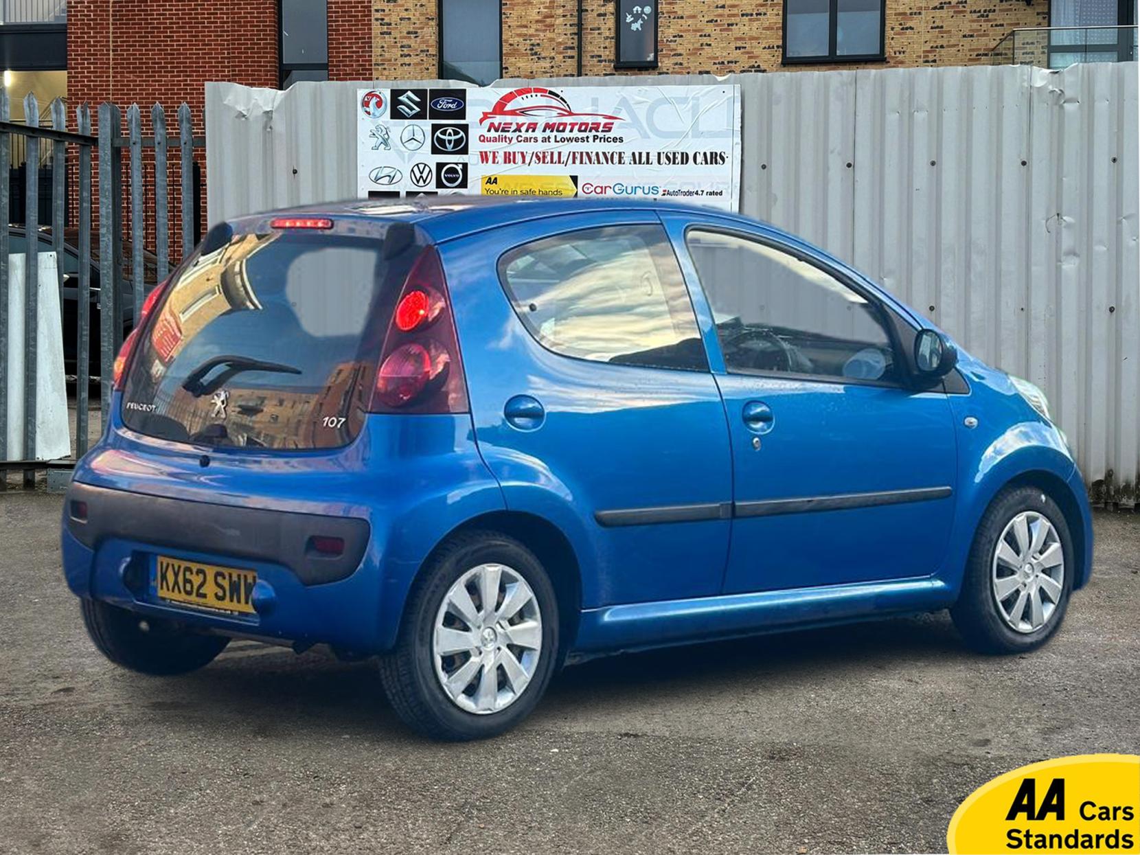 Peugeot 107 1.0 12V Active Hatchback 5dr Petrol 2 Tronic Euro 5 (68 ps)
