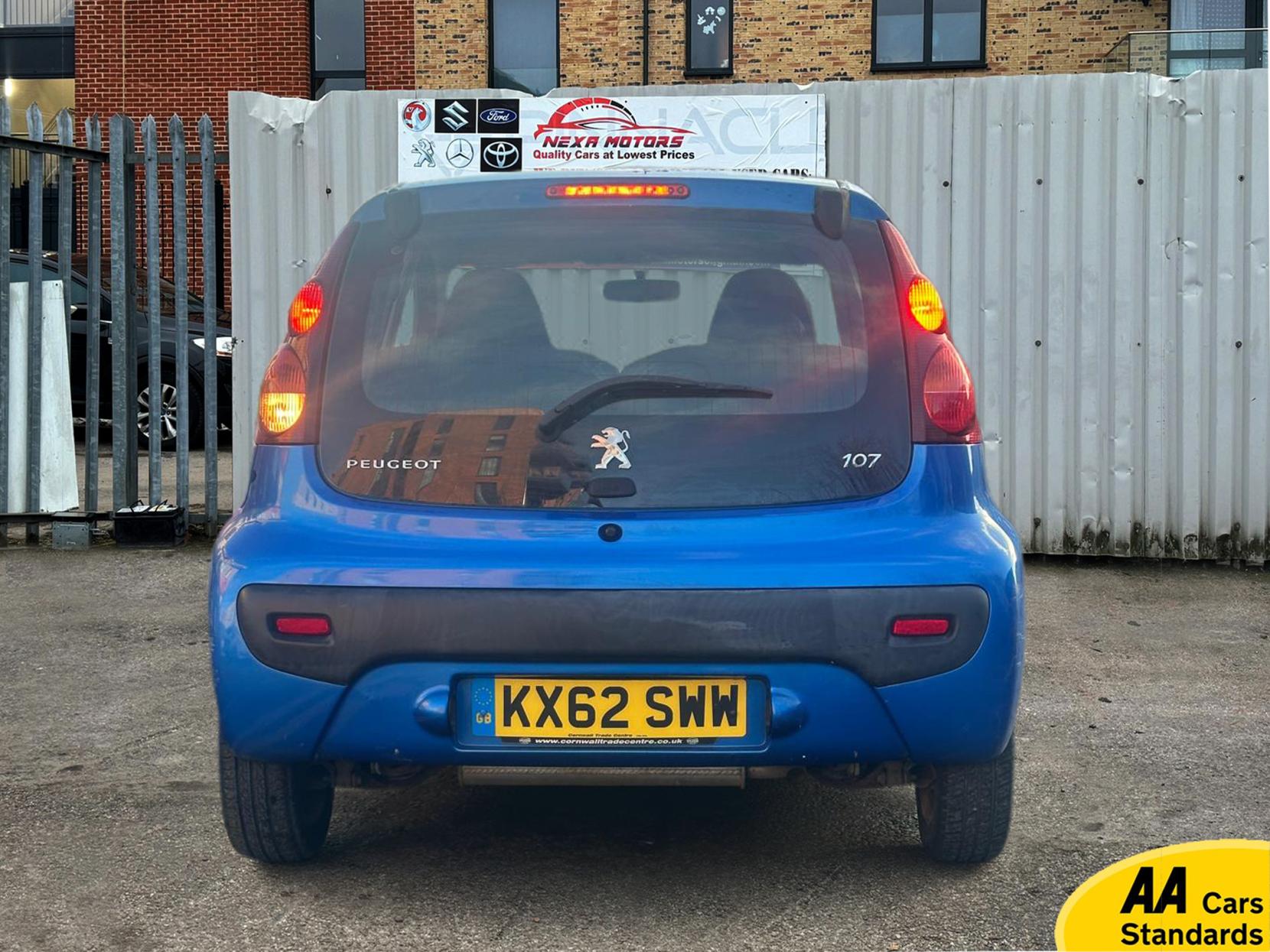 Peugeot 107 1.0 12V Active Hatchback 5dr Petrol 2 Tronic Euro 5 (68 ps)