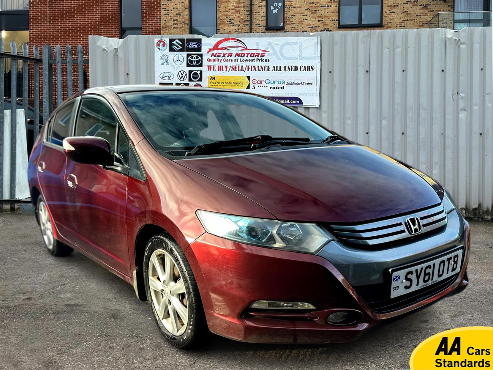 Honda Insight 1.3h IMA ES Hatchback 5dr Petrol Hybrid CVT Euro 5 (102 ps)