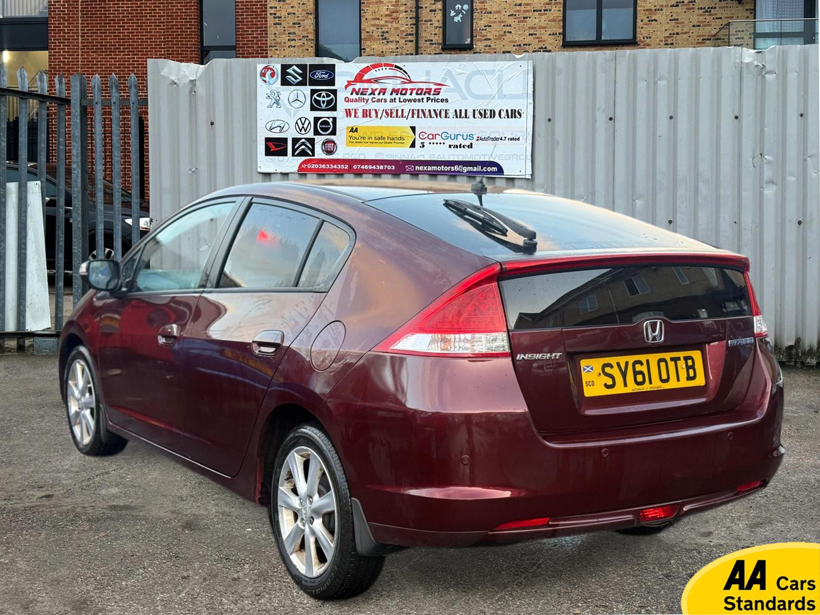 Honda Insight 1.3h IMA ES Hatchback 5dr Petrol Hybrid CVT Euro 5 (102 ps)