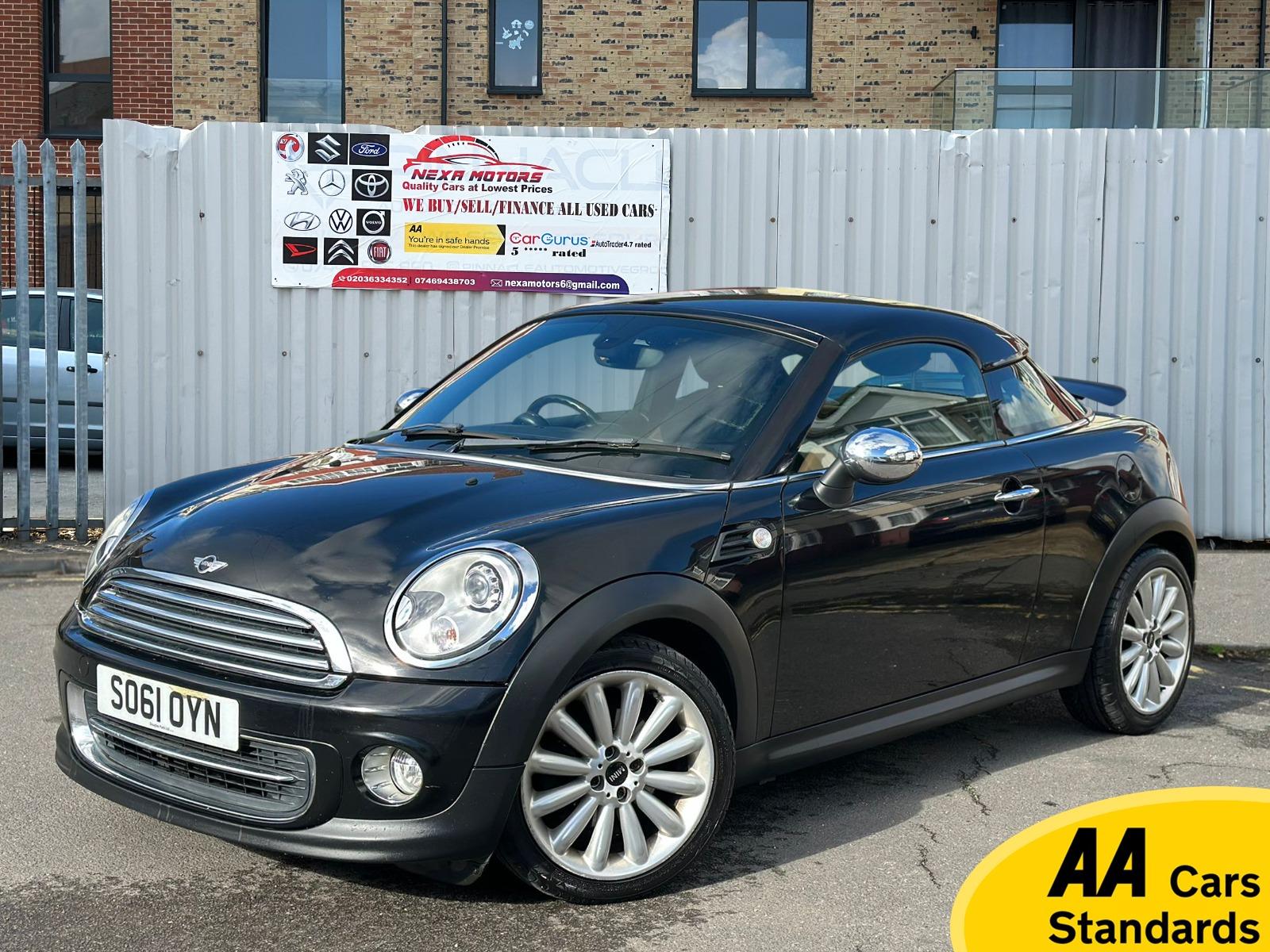 MINI Coupe 1.6 Cooper Coupe 2dr Petrol Auto Euro 5 (122 ps)