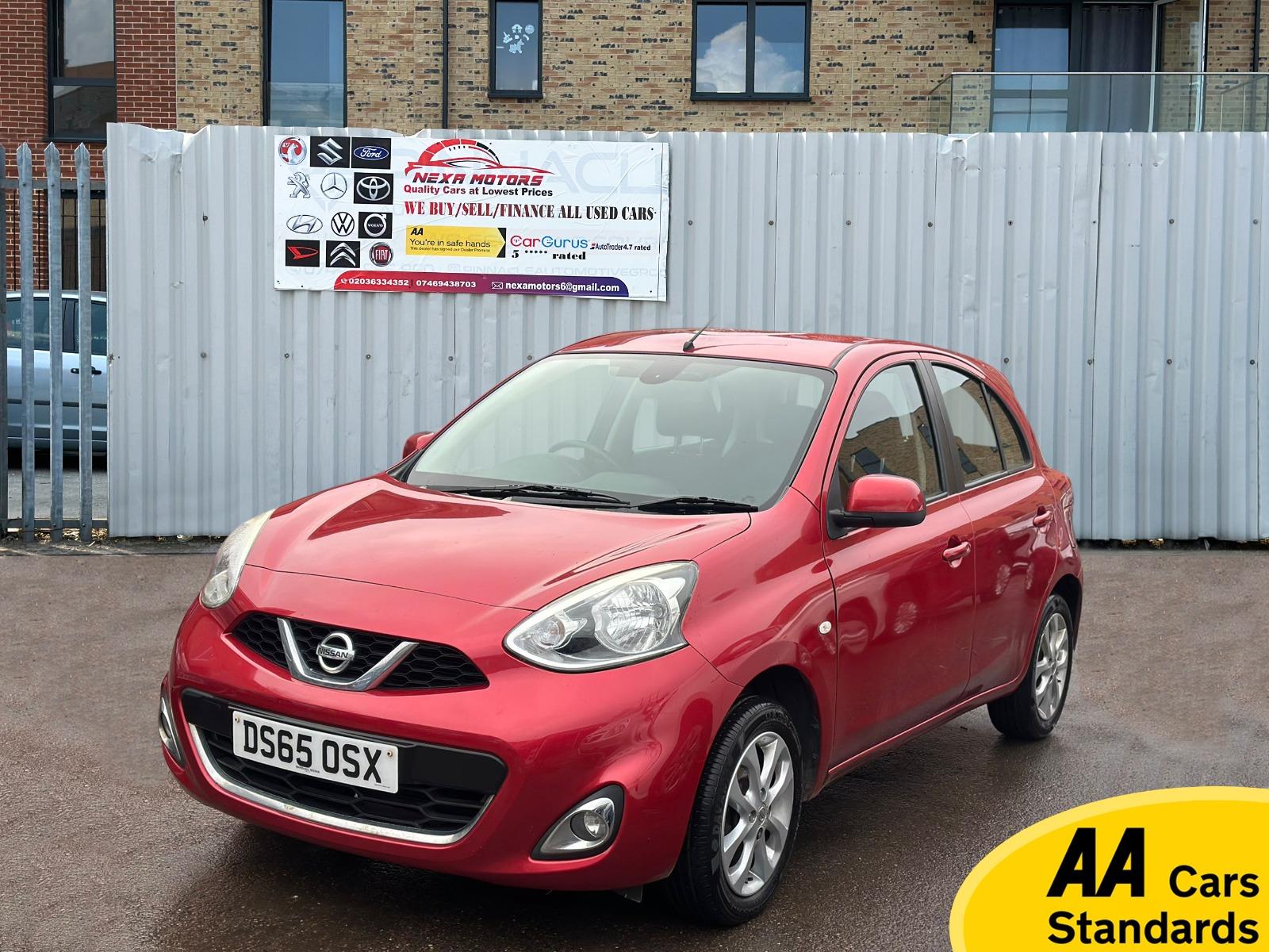 Nissan Micra 1.2 Acenta Hatchback 5dr Petrol Manual Euro 6 (80 ps)