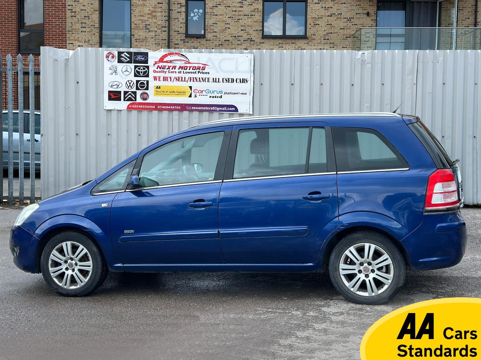 Vauxhall Zafira 1.8 16V Design MPV 5dr Petrol Manual Euro 4 (140 bhp)