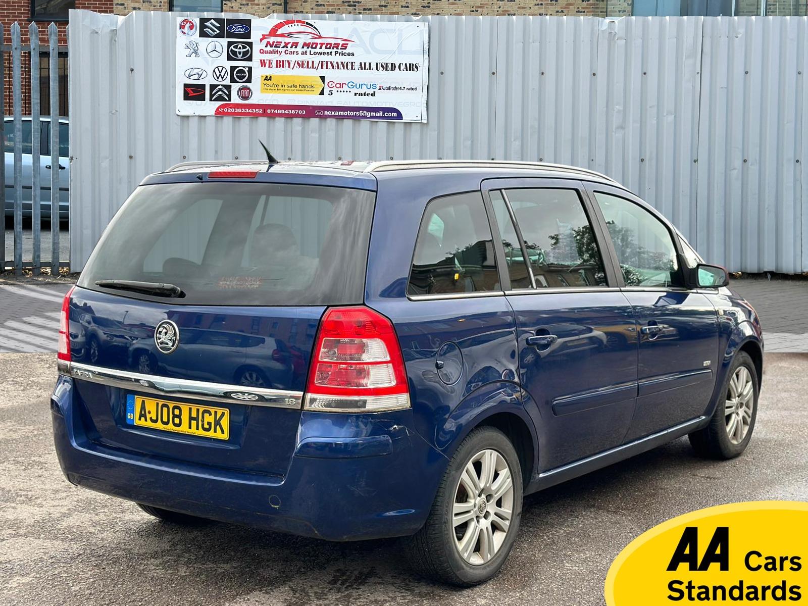 Vauxhall Zafira 1.8 16V Design MPV 5dr Petrol Manual Euro 4 (140 bhp)