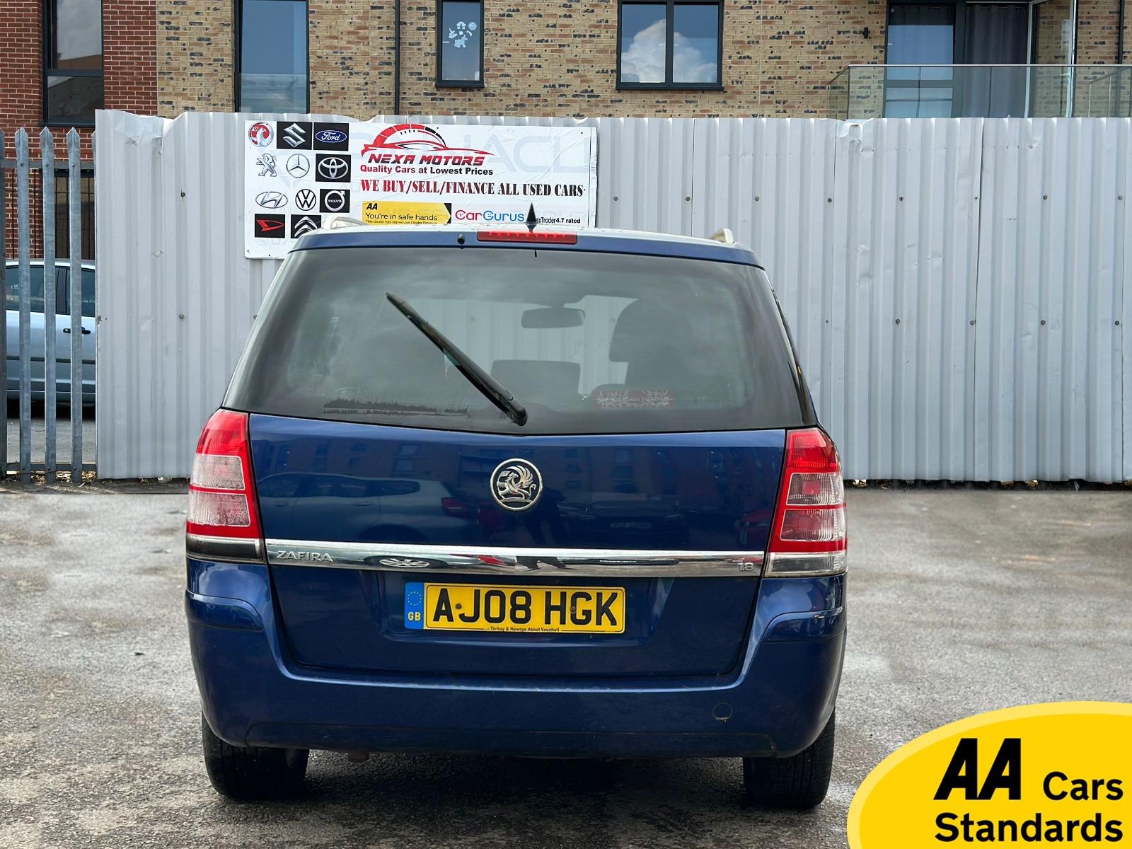 Vauxhall Zafira 1.8 16V Design MPV 5dr Petrol Manual Euro 4 (140 bhp)